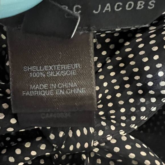 Marc by Marc Jacobs Silk Polka Dot Bow Tie-Detail Blouse - Picture 5 of 5